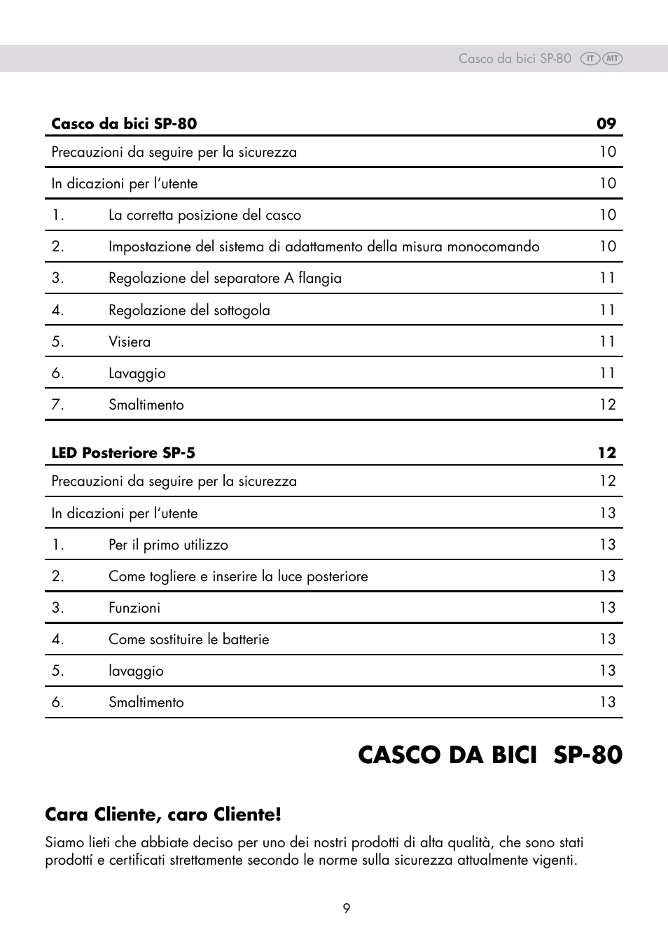 Casco da bici sp-80, Cara cliente, caro cliente | Crivit SP-80 User Manual | Page 9 / 30