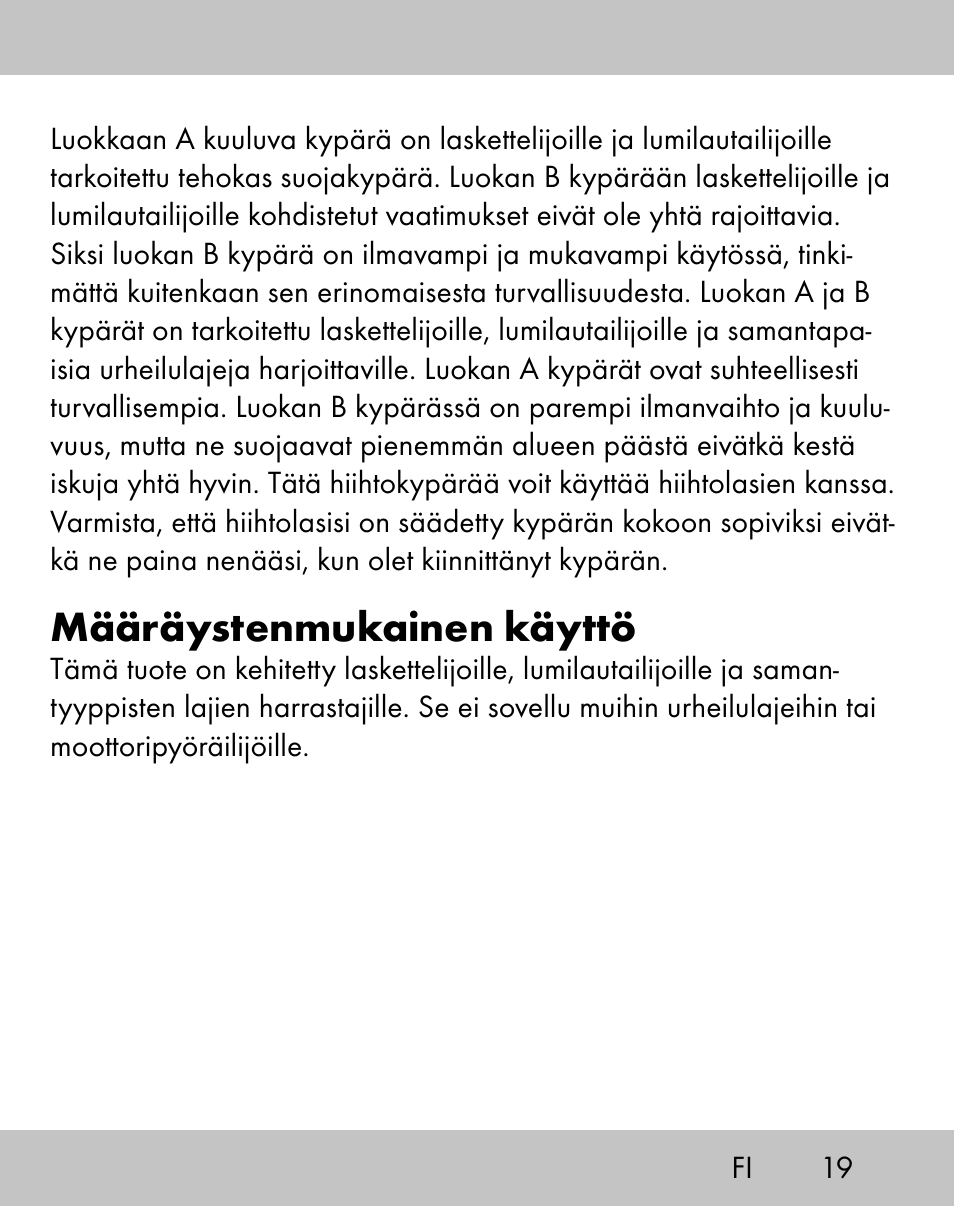 Määräystenmukainen käyttö | Crivit ES-1656 User Manual | Page 17 / 74