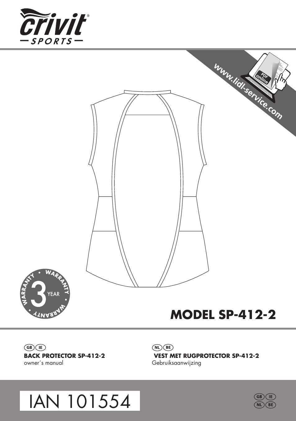 Crivit SP-412-2 User Manual | 7 pages