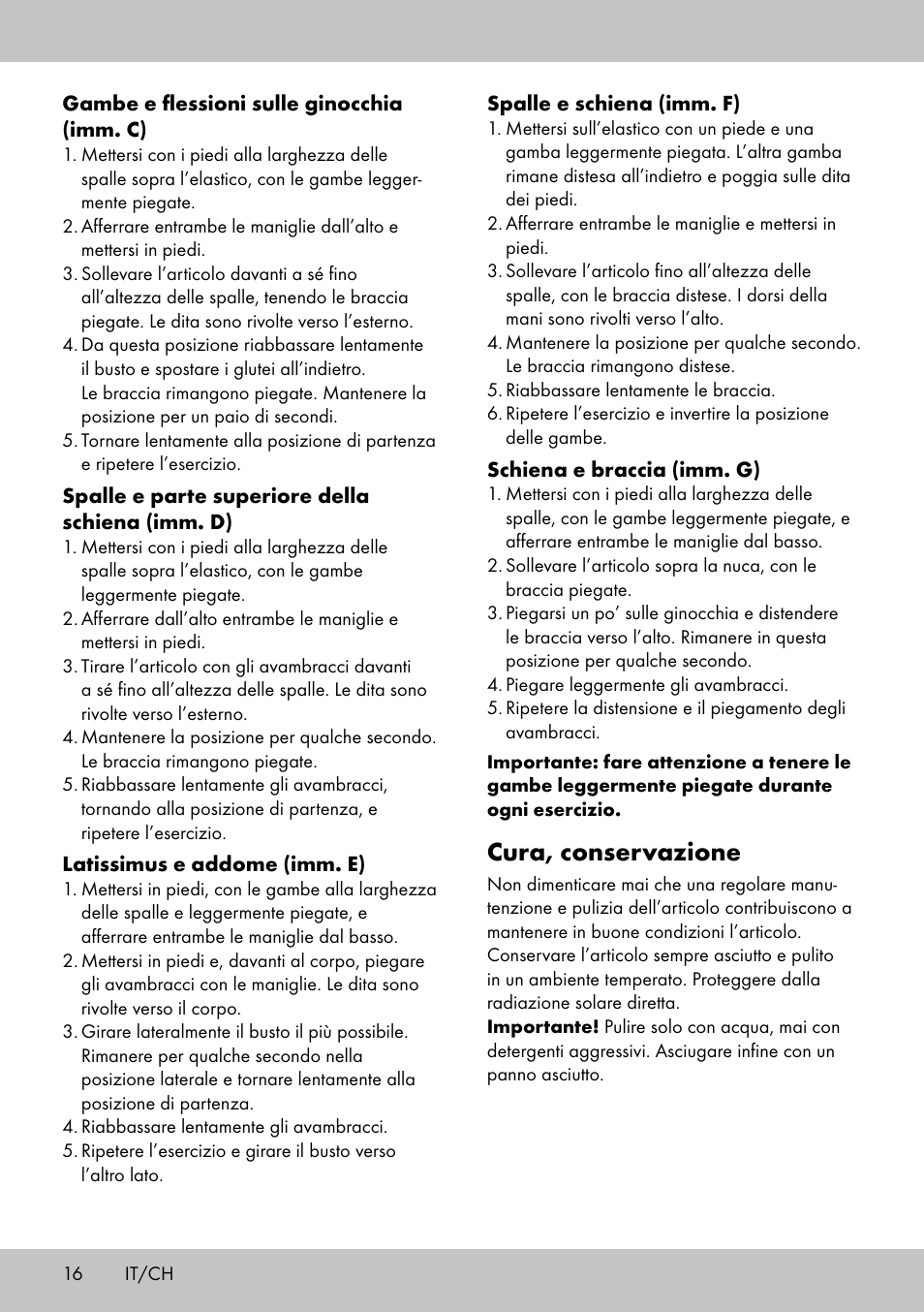 Cura, conservazione | Crivit PT-1959 User Manual | Page 14 / 18