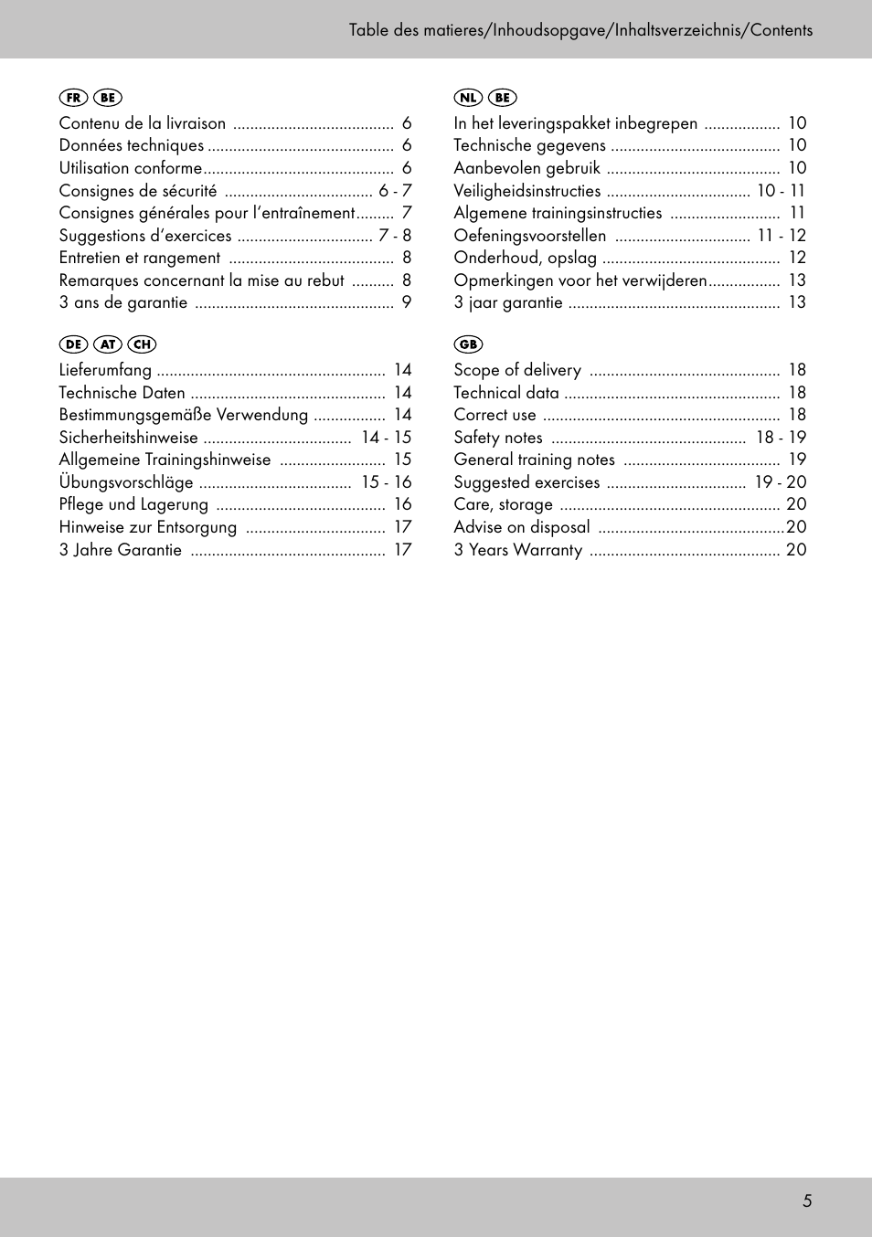 Crivit PT-1959 User Manual | Page 3 / 18
