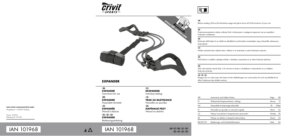 Crivit FE-1958 User Manual | 38 pages