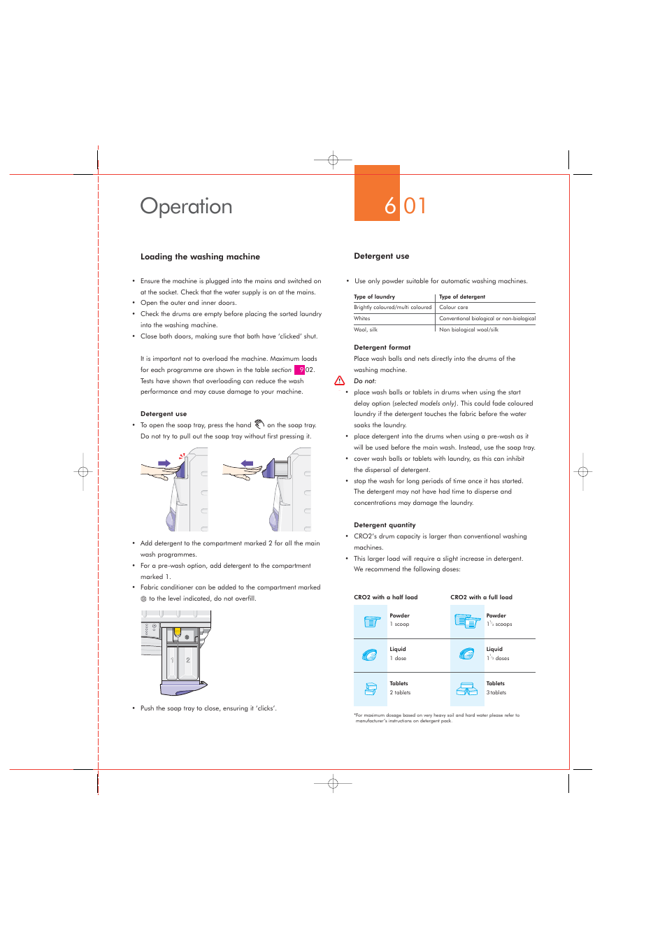 Operation 6 01 | DYSON CRO2 User Manual | Page 11 / 24