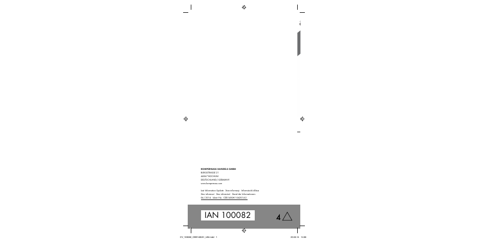 Crivit CEB 1400 A1 User Manual | Page 4 / 80