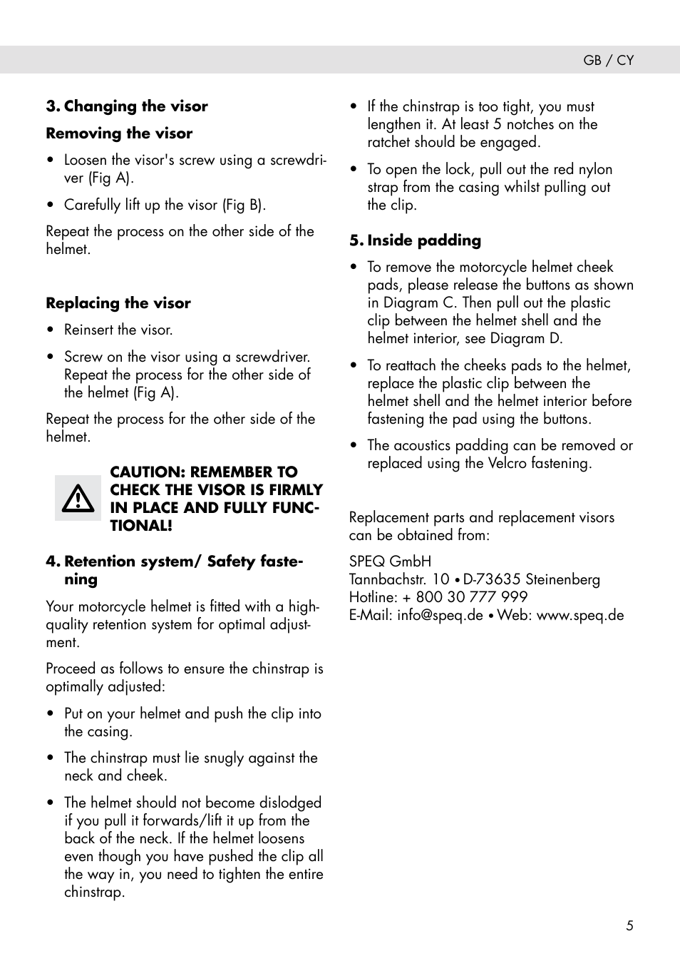 Crivit SP - 603 MH User Manual | Page 5 / 8