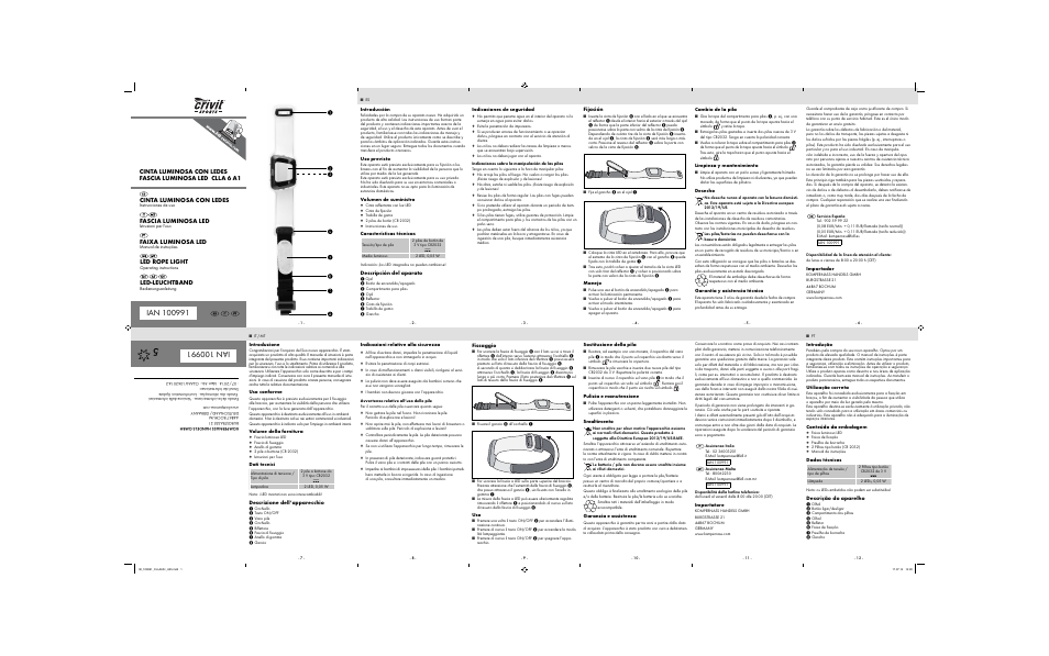 Crivit CLLA 6 A1 User Manual | 2 pages