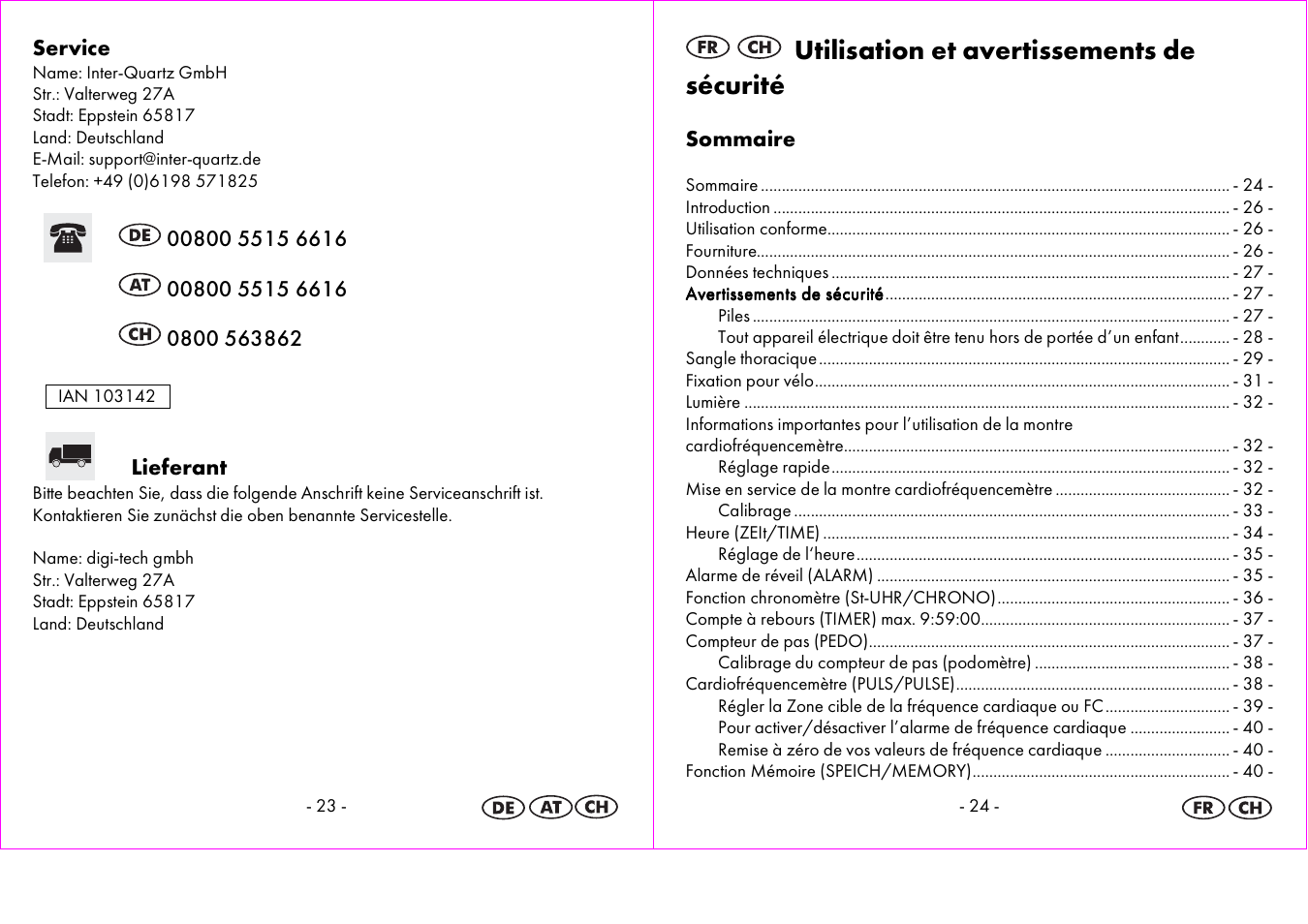 Utilisation et avertissements de sécurité | Crivit 1-LD3875 User Manual | Page 13 / 47