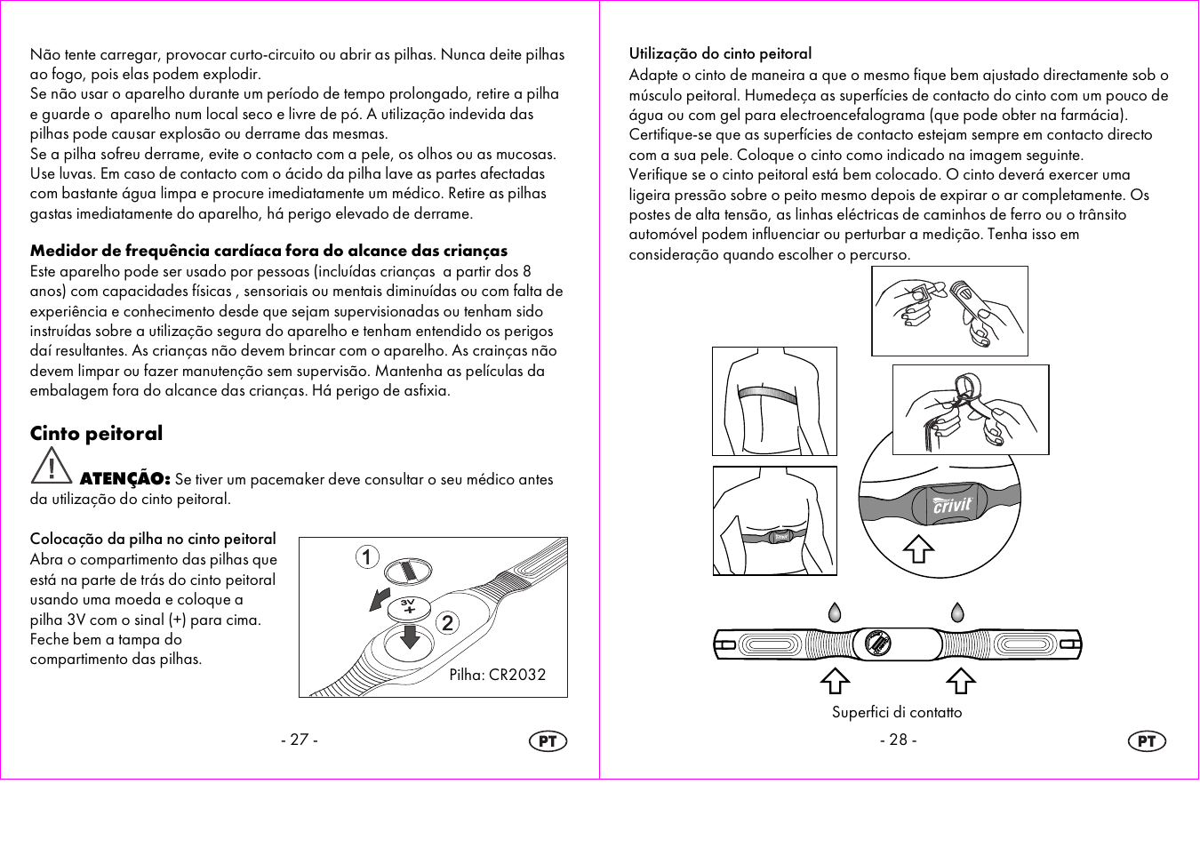 Cinto peitoral | Crivit 1-LD3875 User Manual | Page 15 / 46