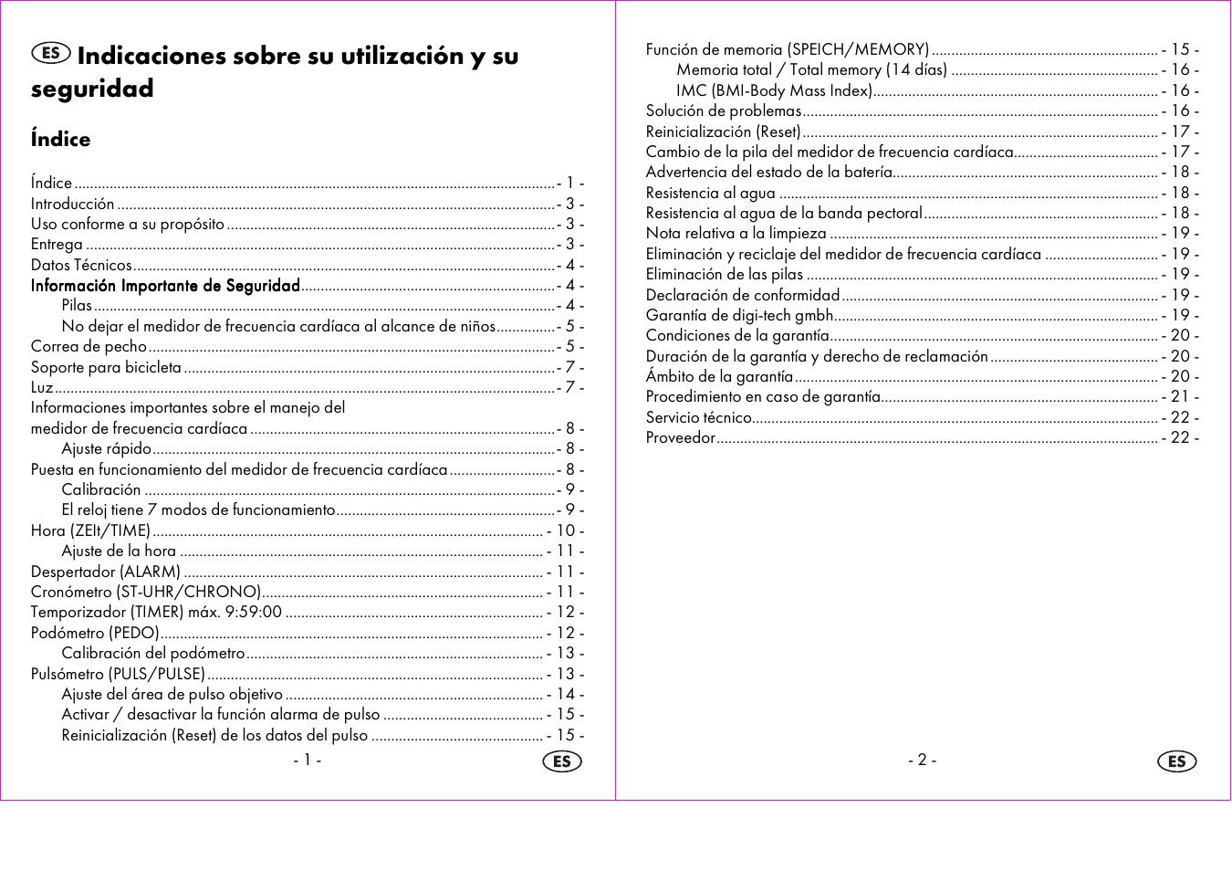 Indicaciones sobre su utilización y su seguridad | Crivit 1-LD3875 User Manual | Page 2 / 46