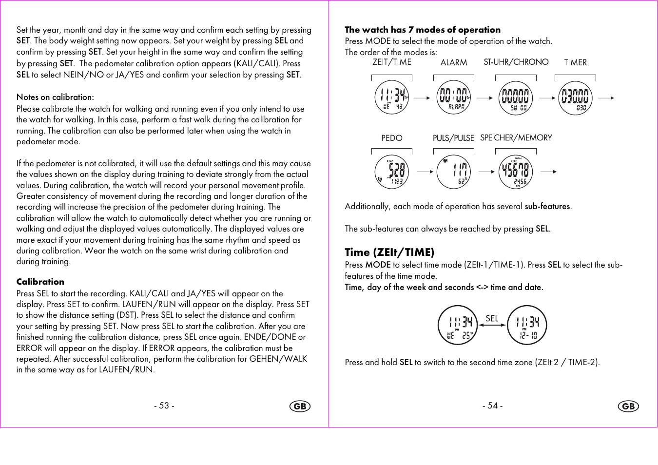 Time (zeit/time) | Crivit 1-LD3875 User Manual | Page 28 / 46