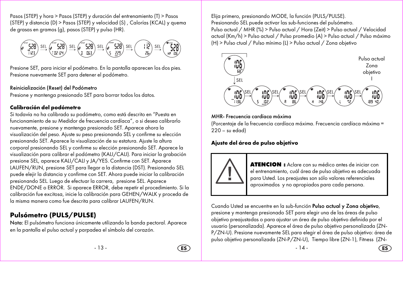 Pulsómetro (puls/pulse) | Crivit 1-LD3875 User Manual | Page 8 / 46