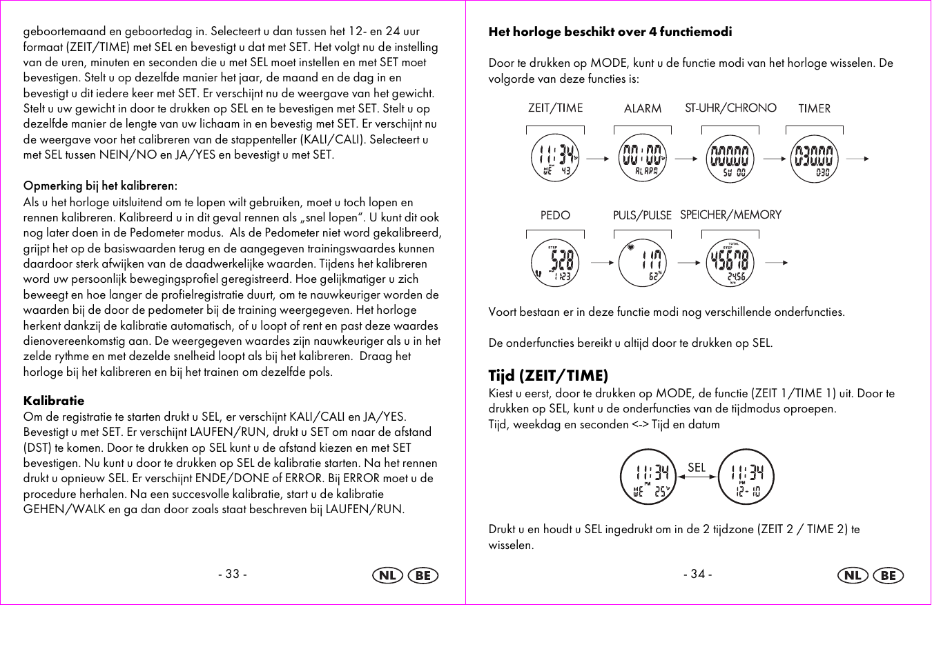 Tijd (zeit/time) | Crivit 1-LD3875 User Manual | Page 18 / 47