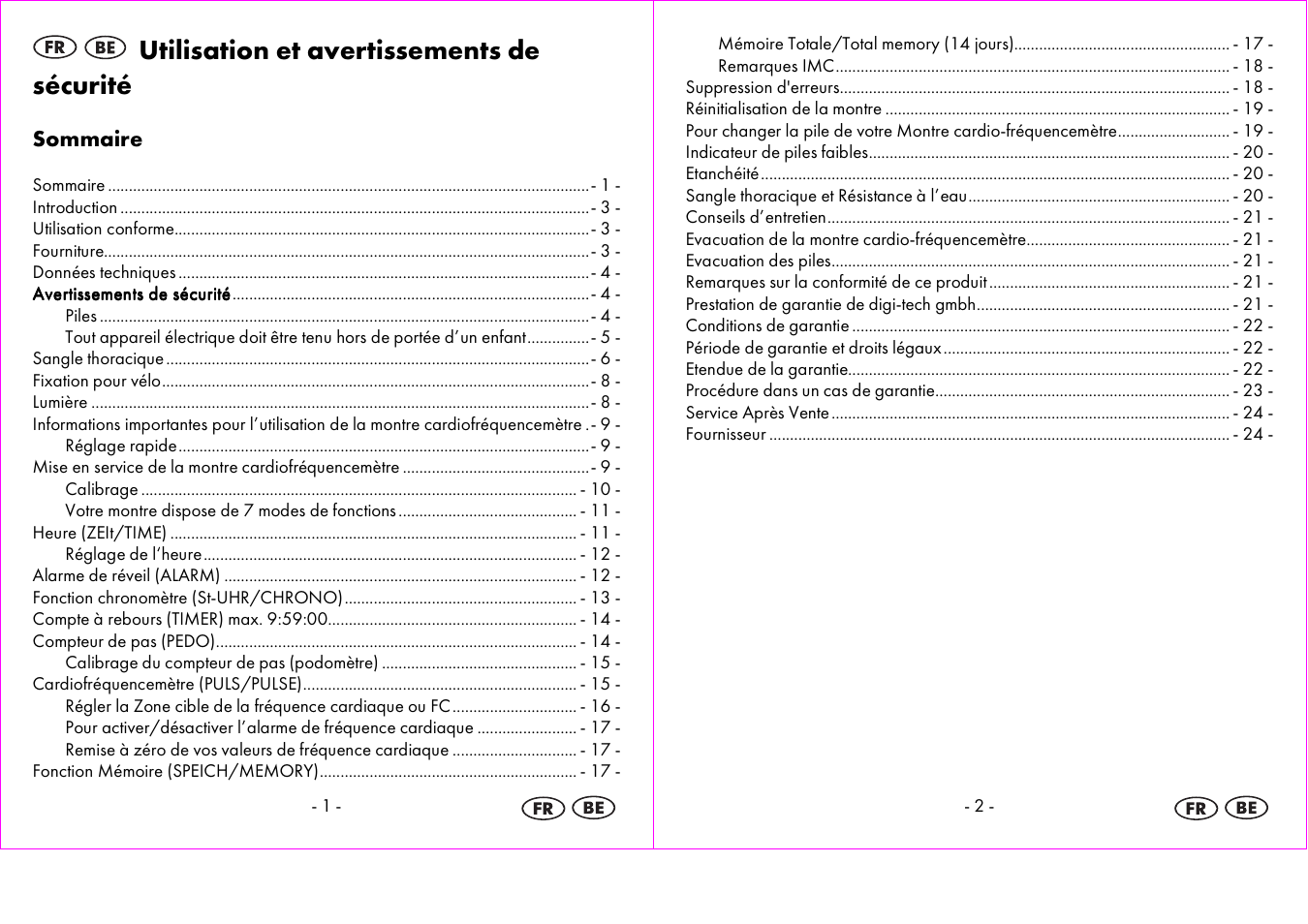 Utilisation et avertissements de sécurité | Crivit 1-LD3875 User Manual | Page 2 / 47