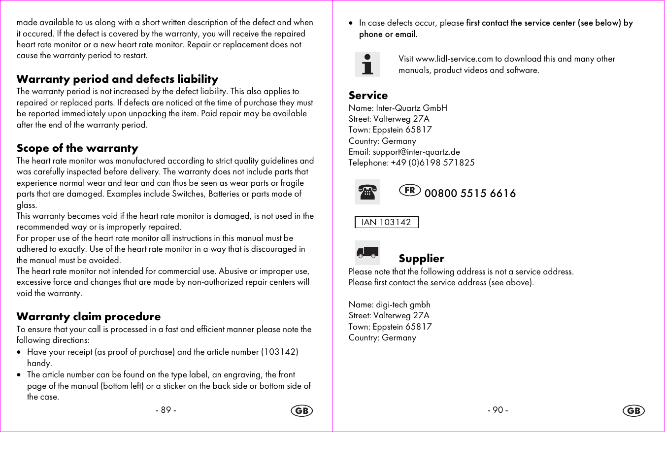 Crivit 1-LD3875 User Manual | Page 46 / 47
