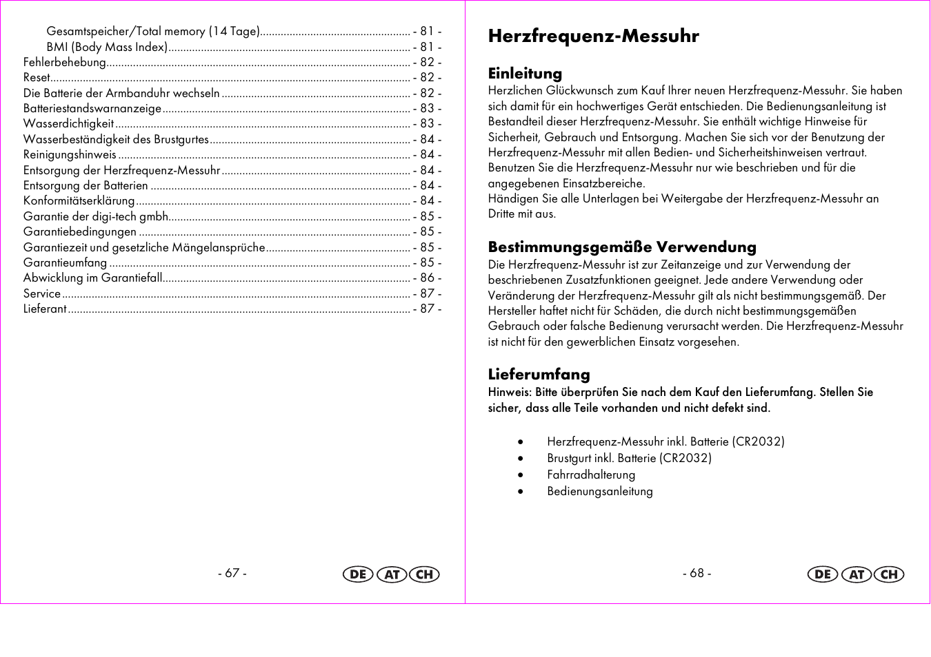 Herzfrequenz-messuhr | Crivit 1-LD3875 User Manual | Page 35 / 45