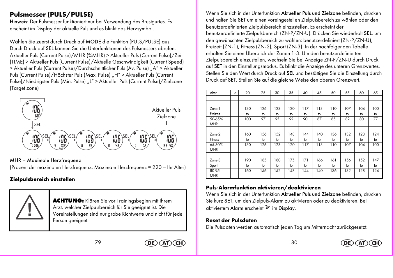 Pulsmesser (puls/pulse) | Crivit 1-LD3875 User Manual | Page 41 / 45