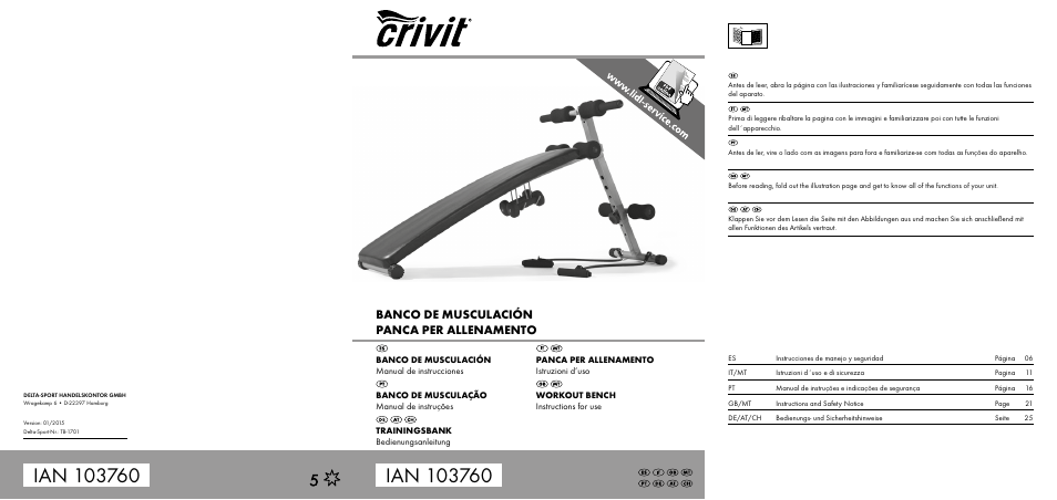 Crivit TB-1701 User Manual | 30 pages