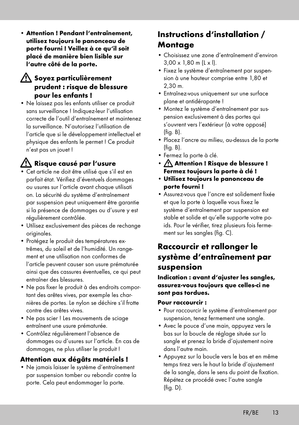 Instructions d‘installation / montage | Crivit ST-1744 User Manual | Page 13 / 52