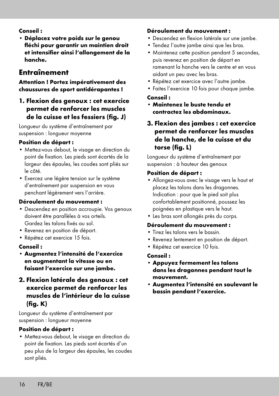 Entraînement | Crivit ST-1744 User Manual | Page 16 / 52