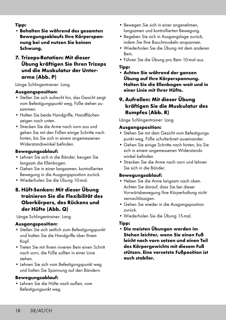 Crivit ST-1744 User Manual | Page 18 / 50