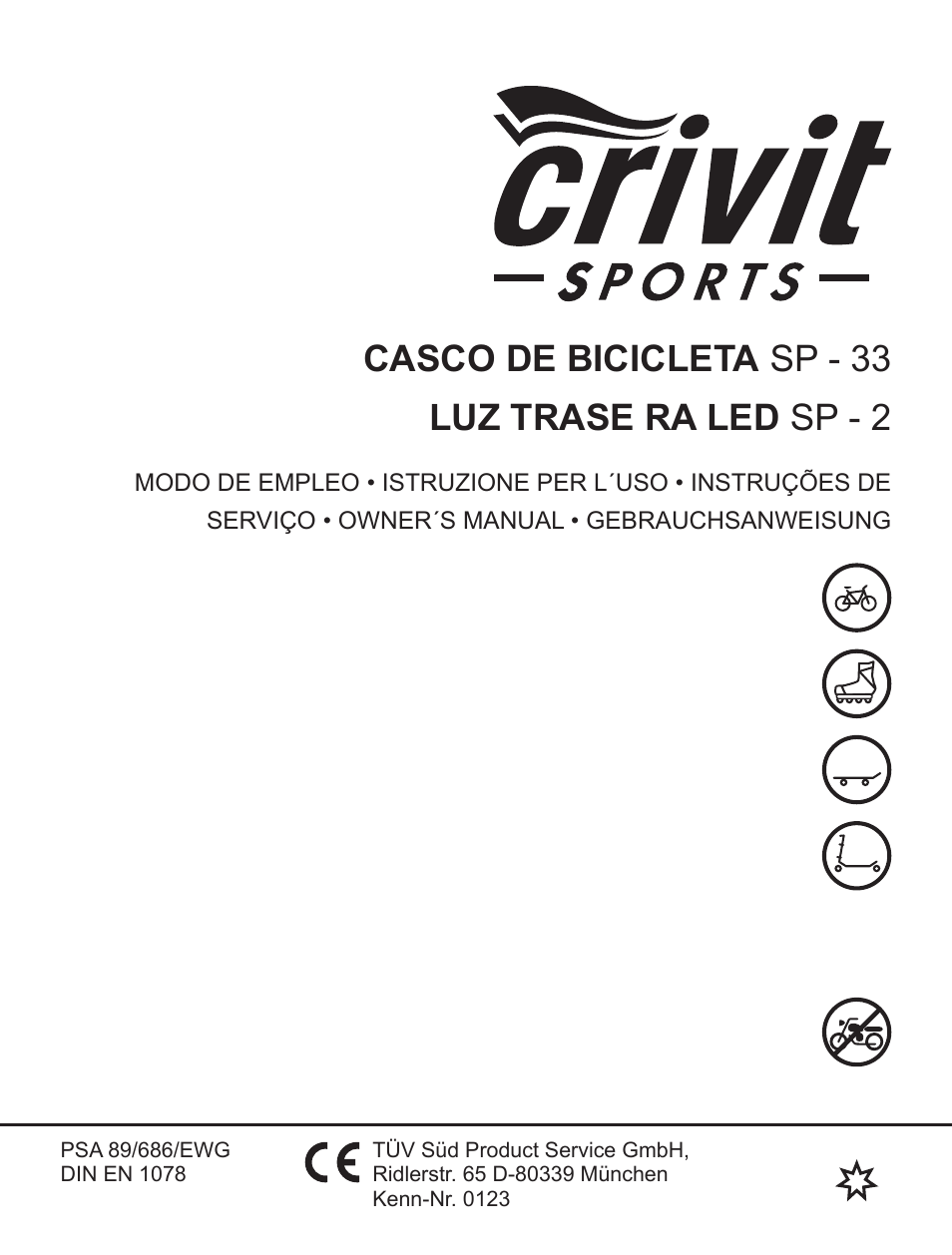 Crivit SP - 33 User Manual | 22 pages