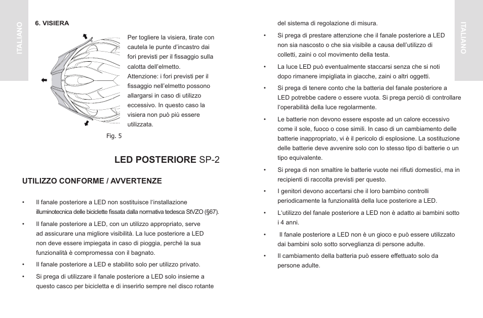 Led posteriore sp-2 | Crivit SP - 33 User Manual | Page 8 / 22