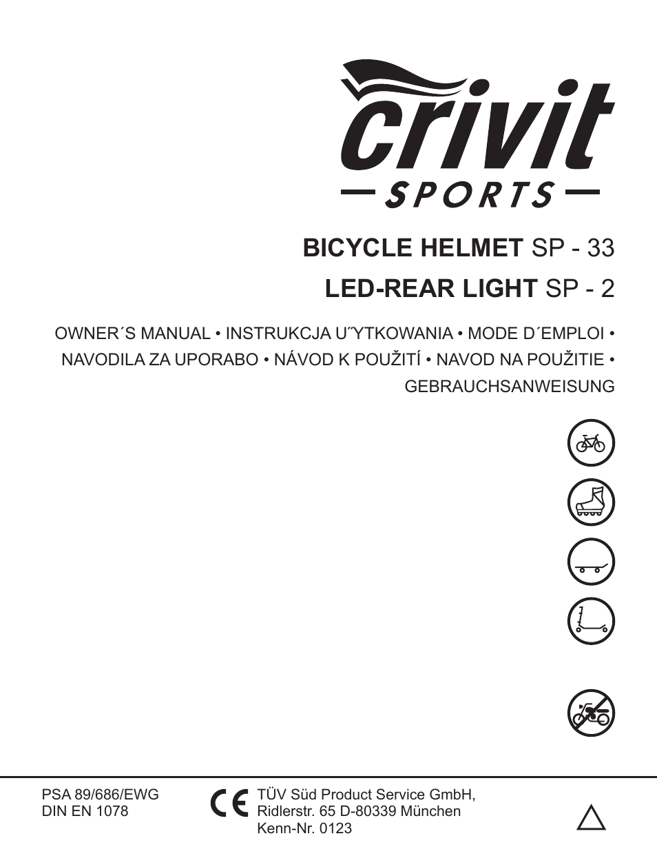 Crivit SP - 33 User Manual | 30 pages