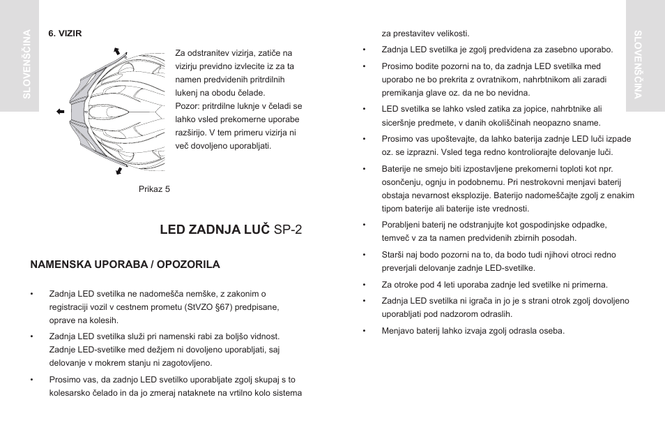 Led zadnja luč sp-2 | Crivit SP - 33 User Manual | Page 16 / 30