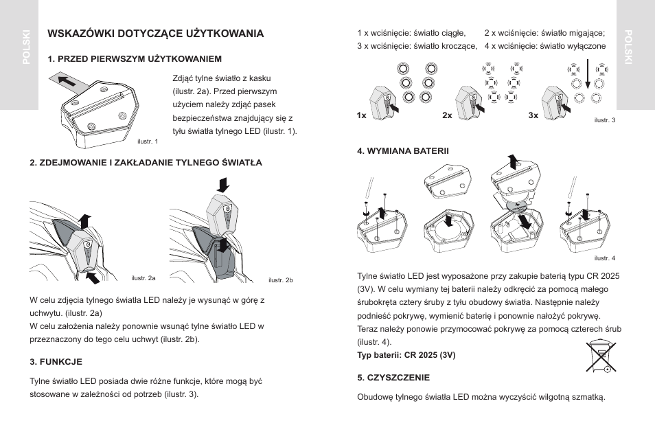 Wskazówki dotyczące użytkowania | Crivit SP - 33 User Manual | Page 9 / 30