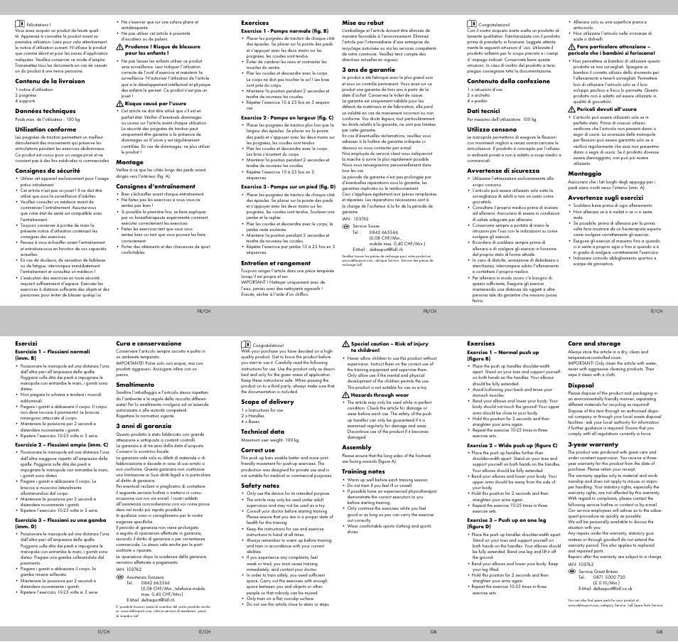 Crivit Push Up Bars User Manual | Page 2 / 2