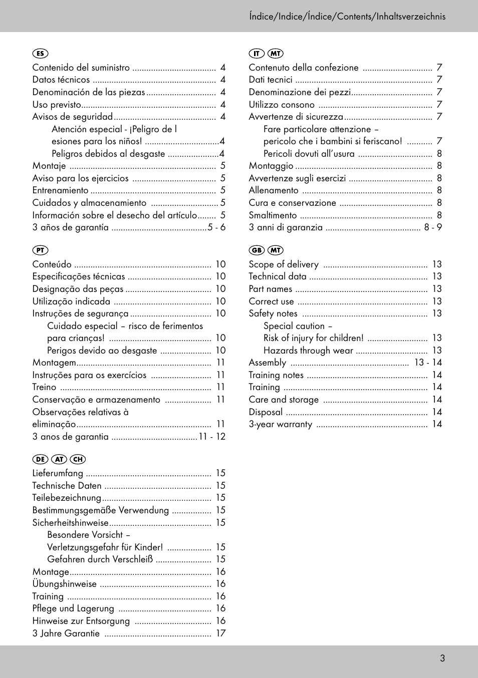 Crivit HF-1753 User Manual | Page 3 / 20