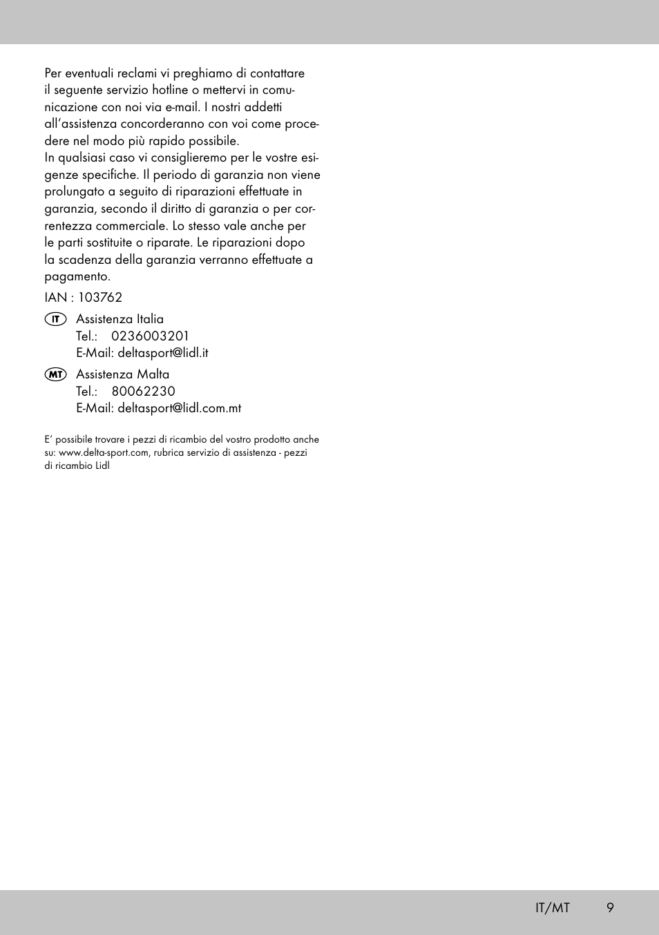 Crivit HF-1753 User Manual | Page 9 / 20