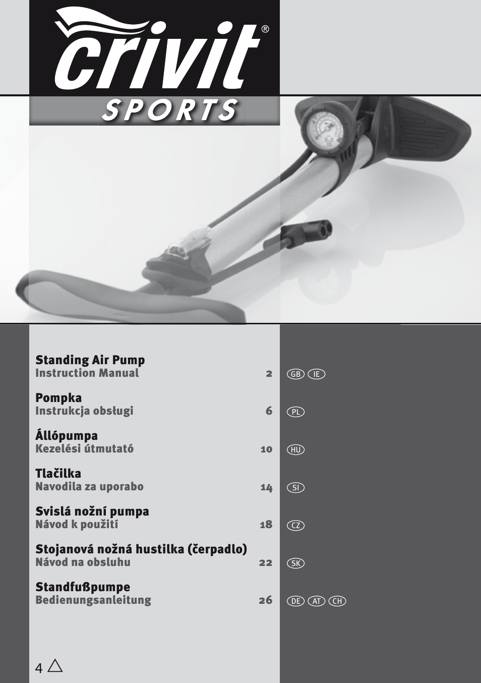 Crivit Floor air-pump User Manual | 17 pages