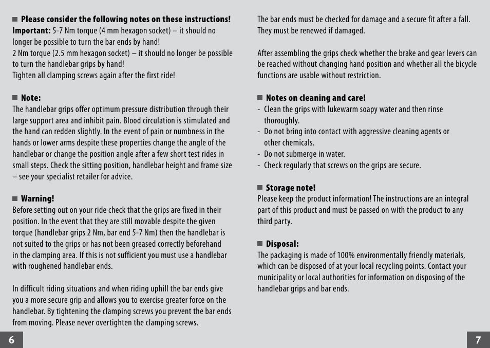 Crivit Bike Handlebar Grips User Manual | Page 4 / 23