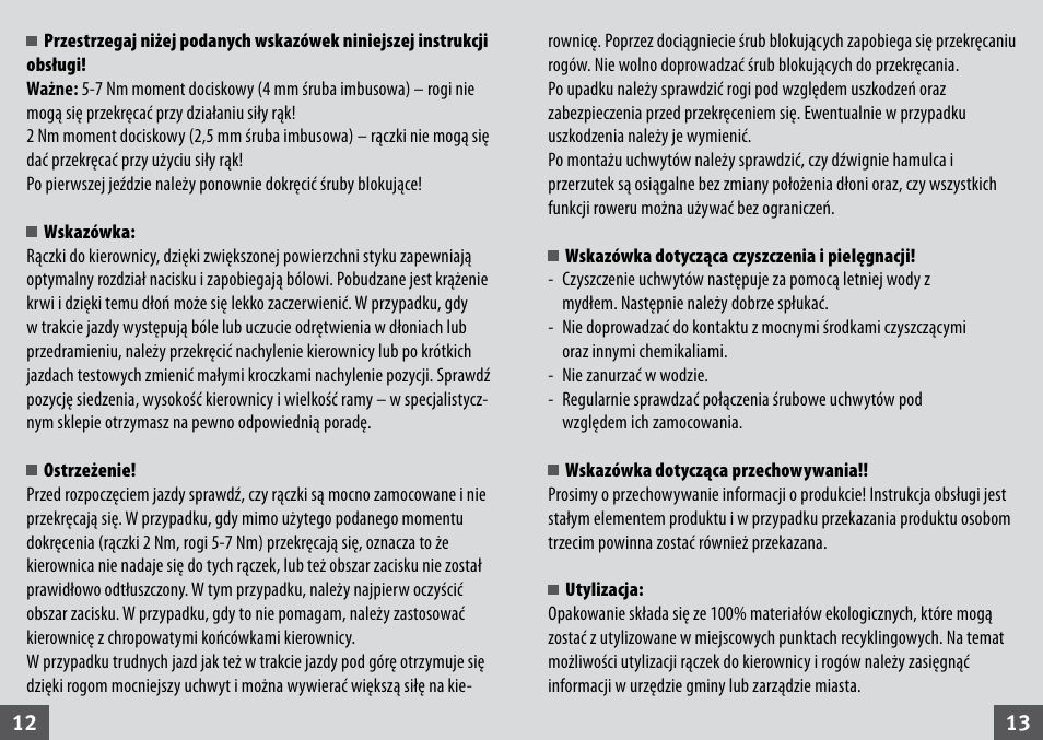 Crivit Bike Handlebar Grips User Manual | Page 7 / 23