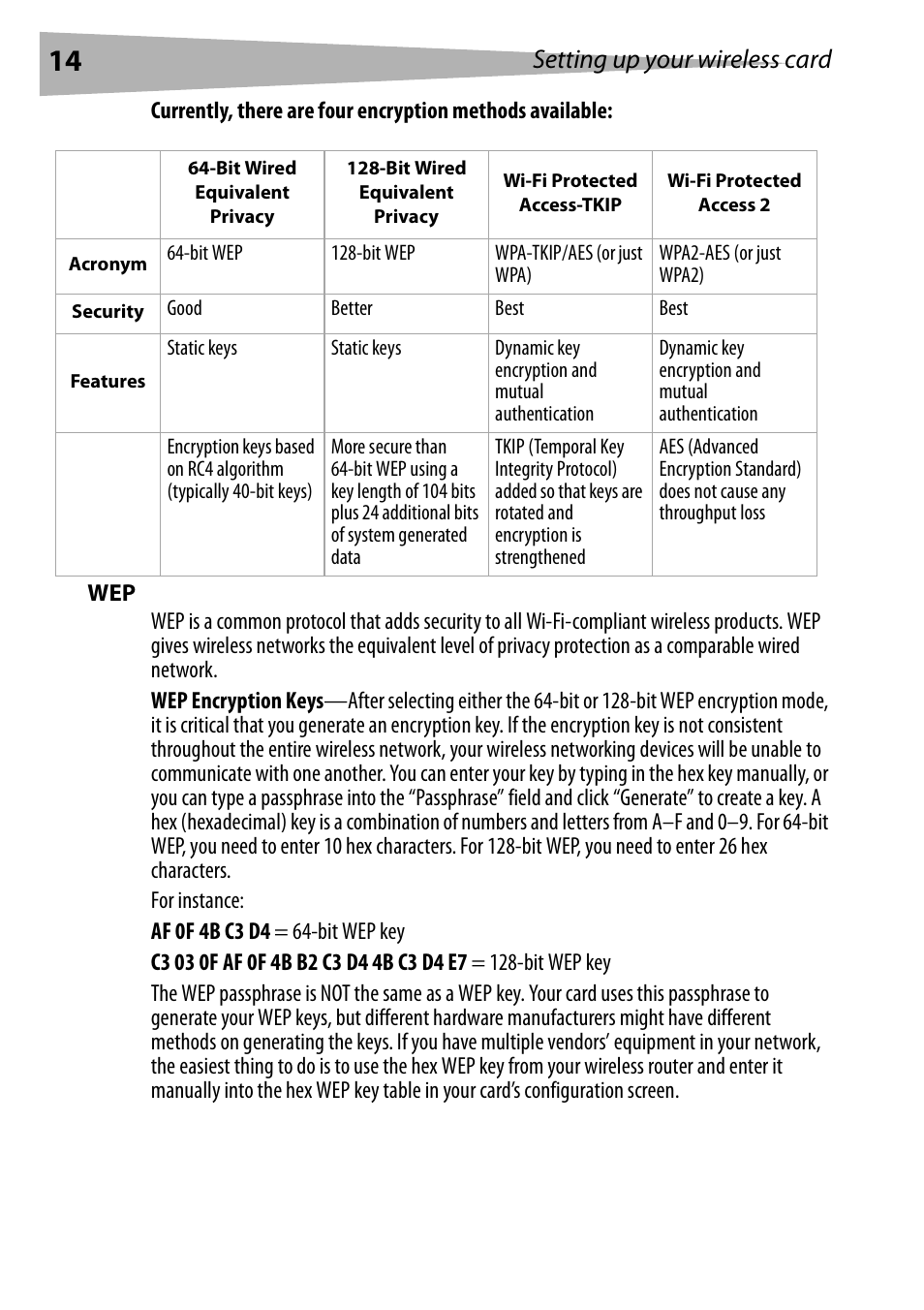 Setting up your wireless card | Dynex DX-EBNBC User Manual | Page 14 / 86