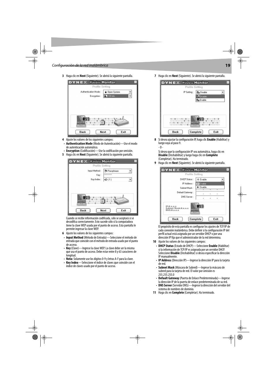 Dynex DX-WGPNBC User Manual | Page 19 / 24