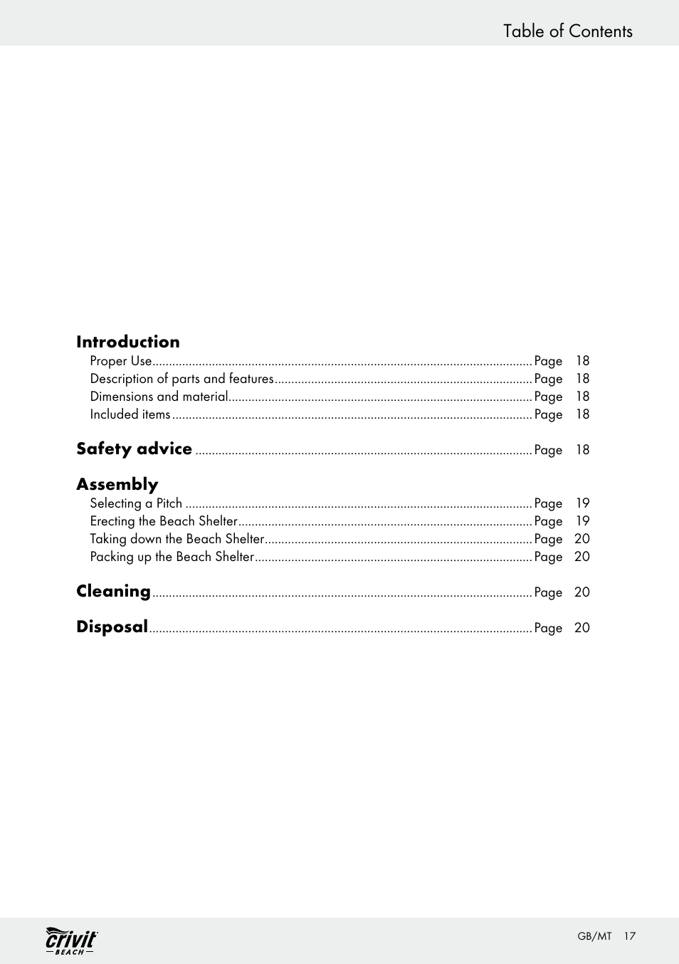 Crivit Z30696 User Manual | Page 17 / 30