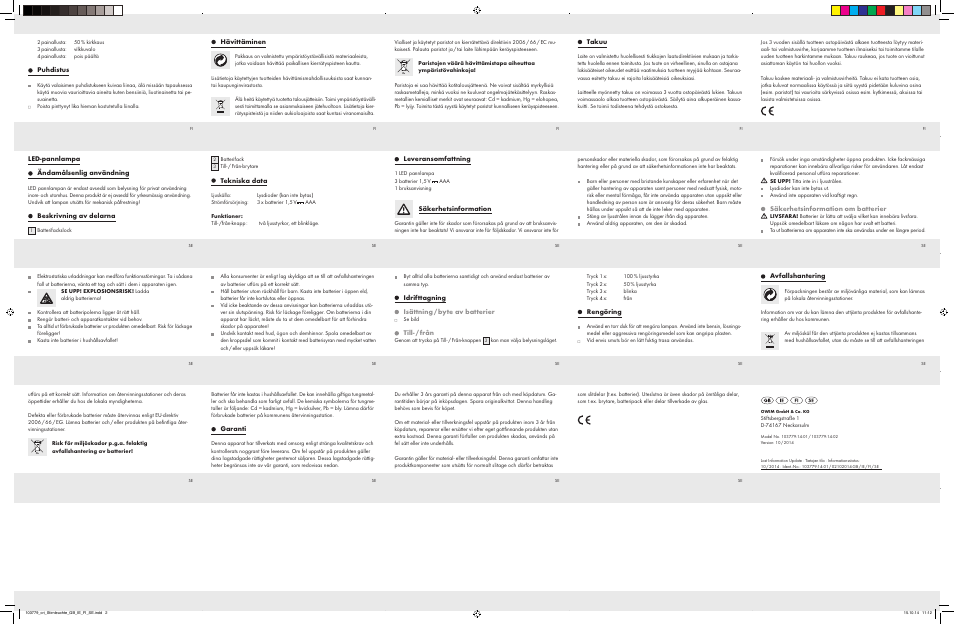 Crivit 103779-14-01/103779-14-02 User Manual | Page 2 / 2