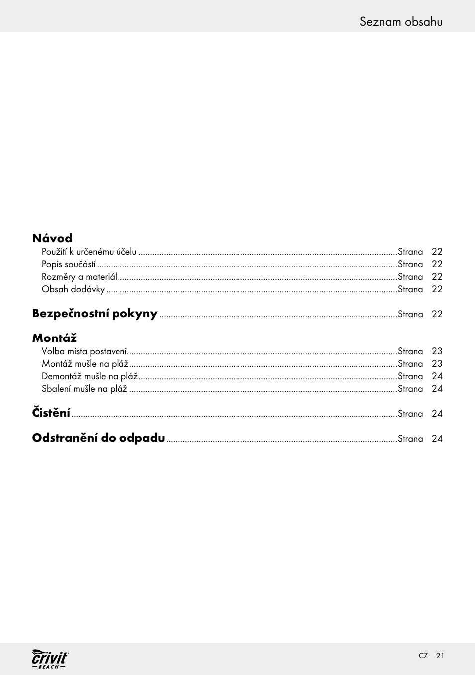 Crivit Z30696 User Manual | Page 21 / 38