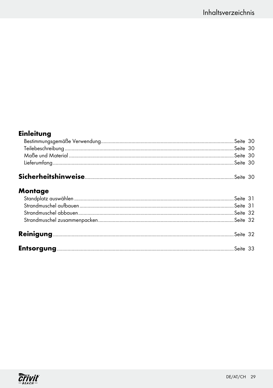 Crivit Z30696 User Manual | Page 29 / 38