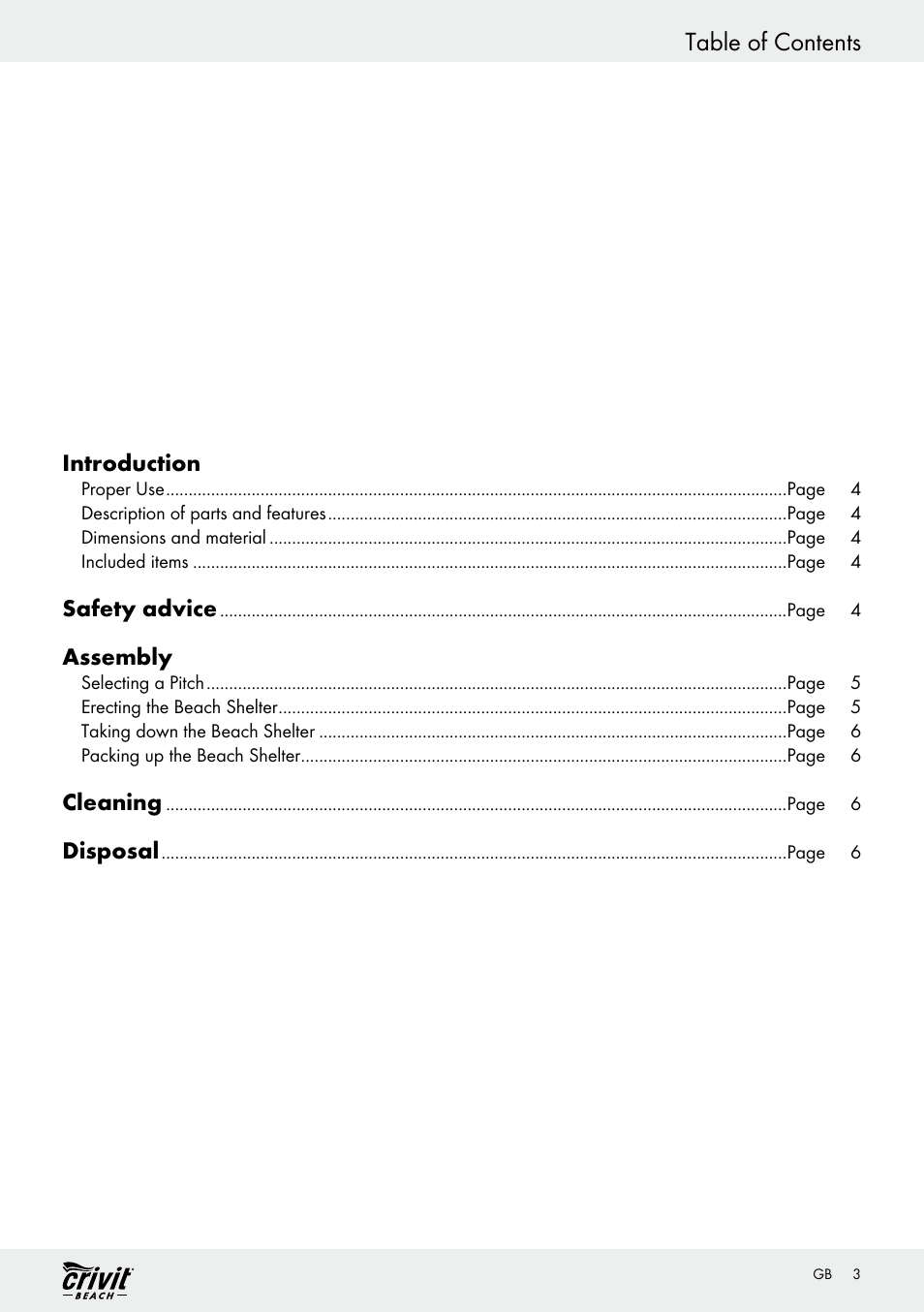 Crivit Z30696 User Manual | Page 3 / 38