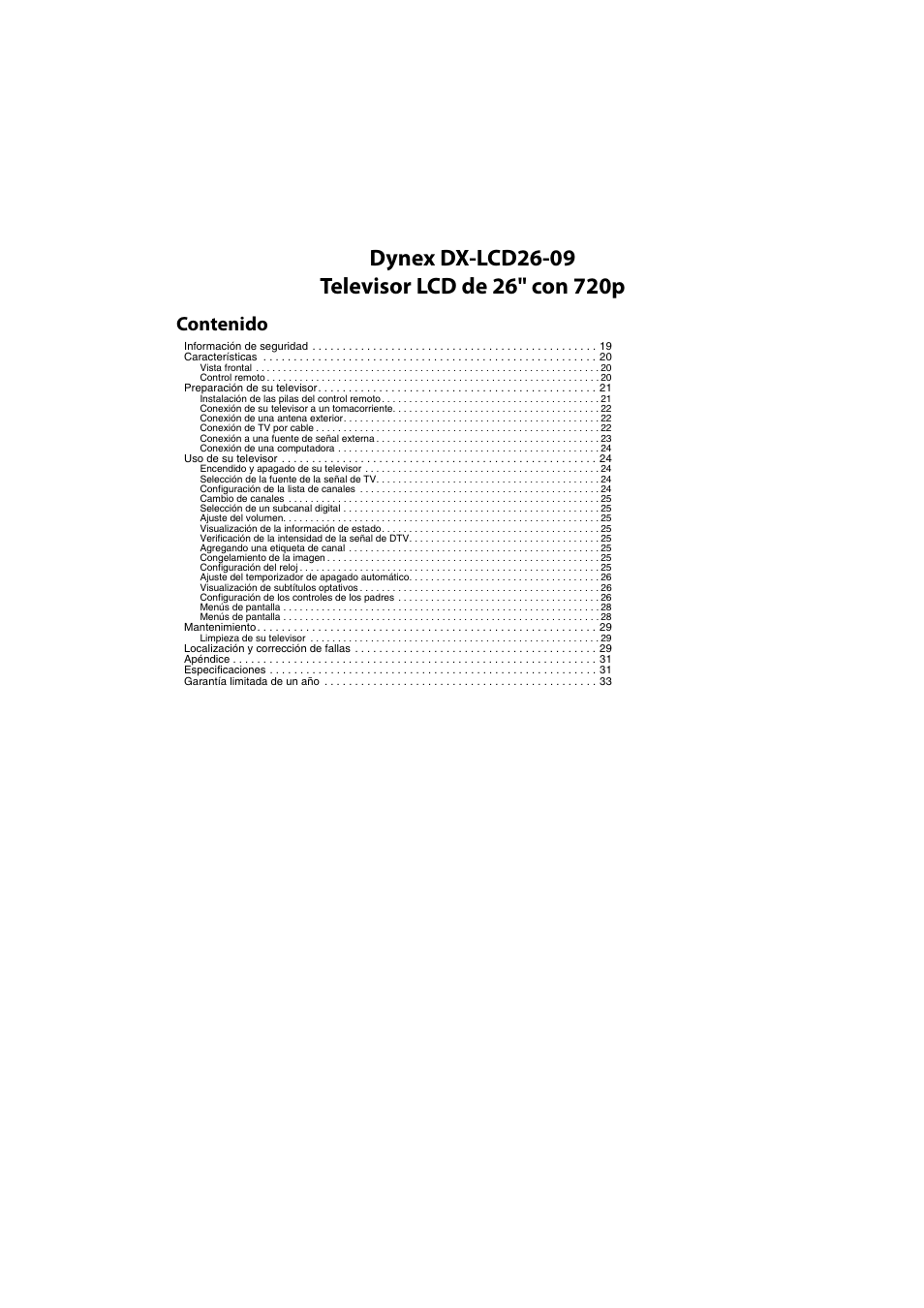 Dynex DX-LCD26-09 User Manual | Page 17 / 36