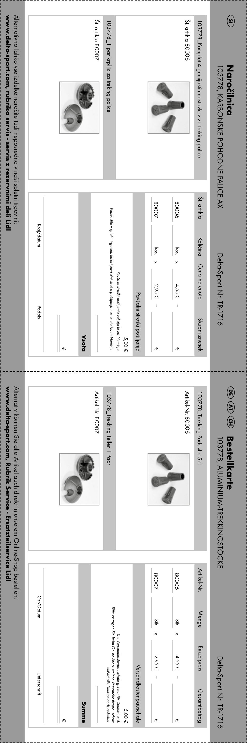 Bes tellk ar te, Nar očilnica | Crivit TR-1716 User Manual | Page 26 / 28