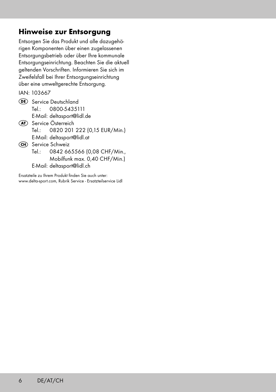 Hinweise zur entsorgung | Crivit Yoga Block User Manual | Page 6 / 16
