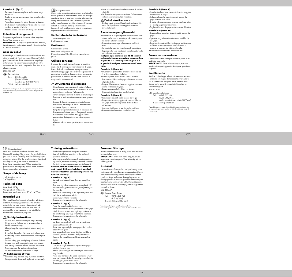 Crivit Yoga Block User Manual | Page 2 / 2
