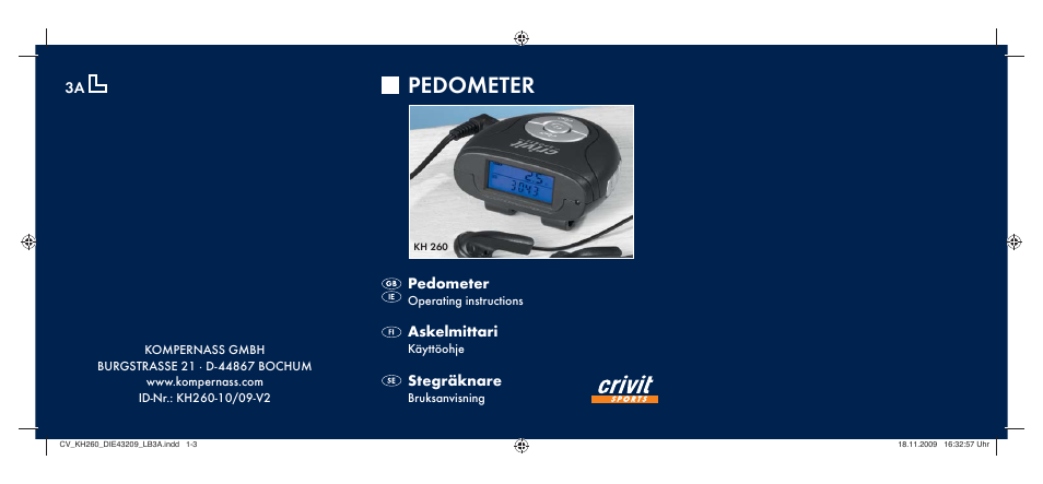 Crivit KH260-10/09-V2 User Manual | 80 pages