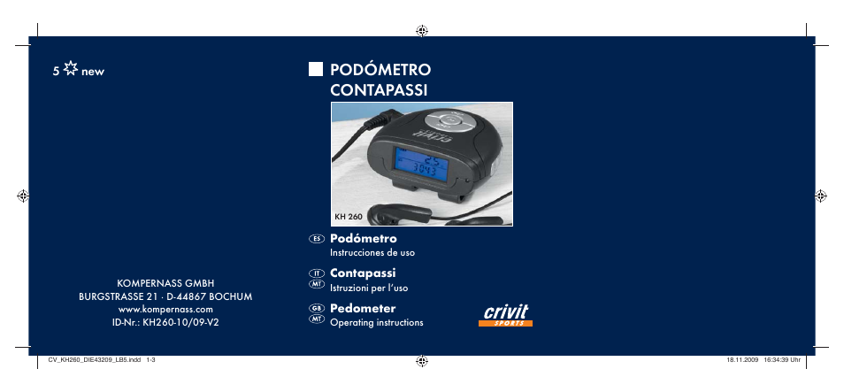 Crivit KH260-10/09-V2 User Manual | 80 pages