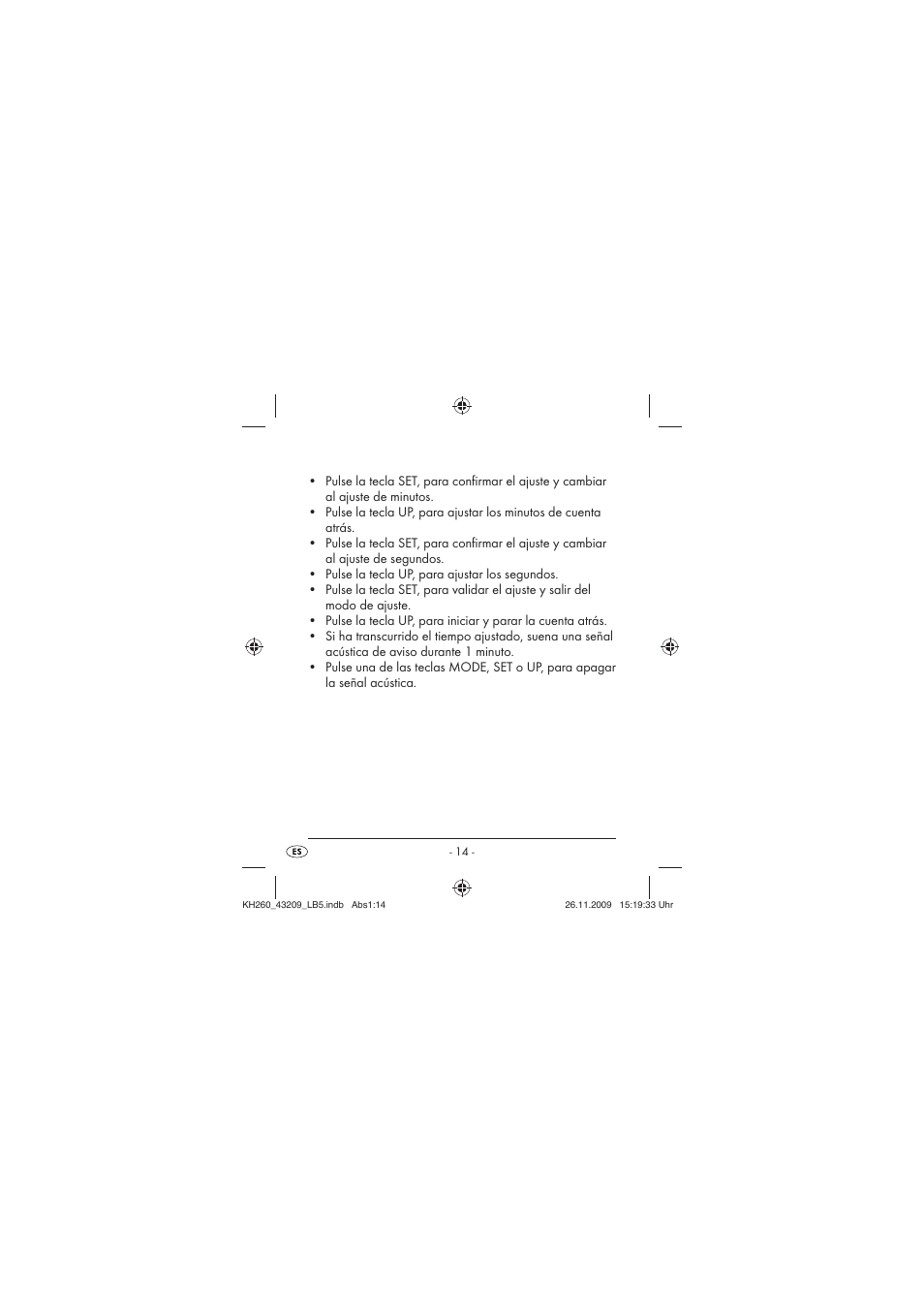 Crivit KH260-10/09-V2 User Manual | Page 16 / 80