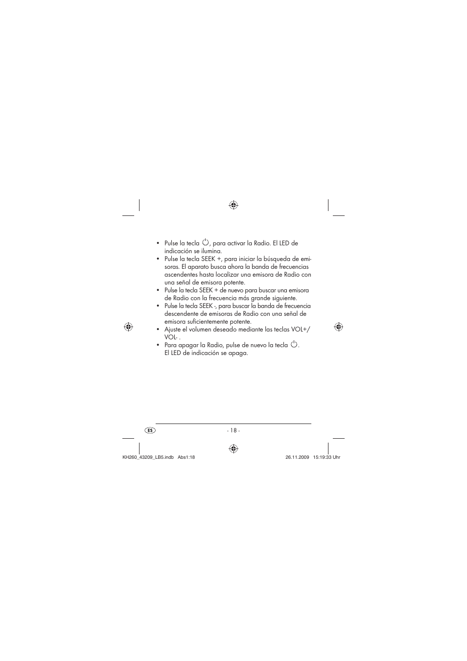 Crivit KH260-10/09-V2 User Manual | Page 20 / 80